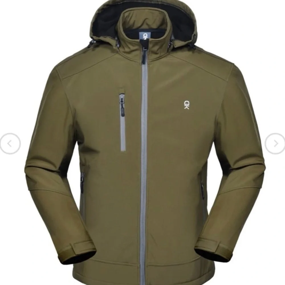 Little Donkey andy Men's Fleece Lined Softshell Jacket